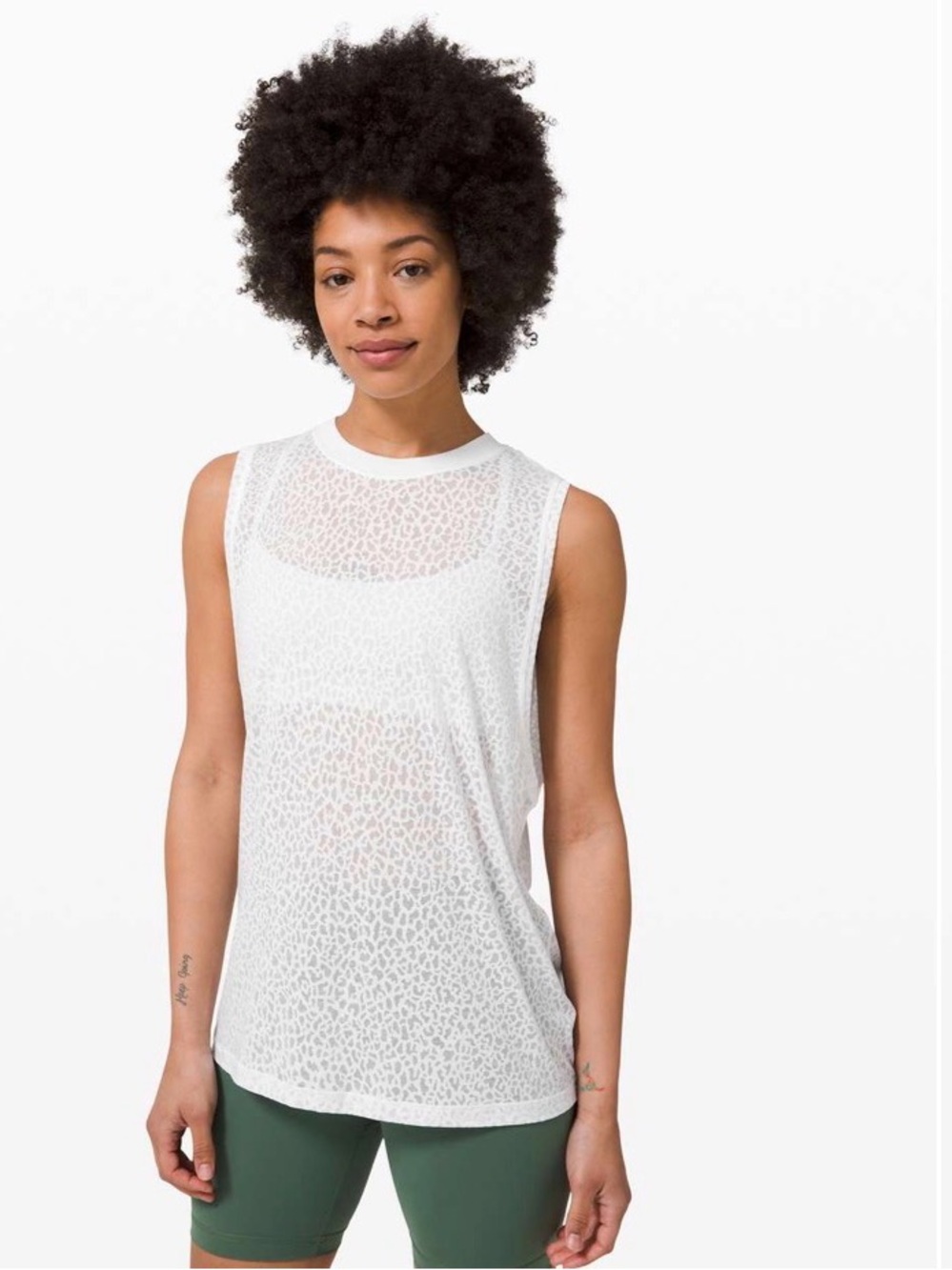 Lululemon All Yours Boyfriend Tank *Veil
City Camo Burnout White size 6